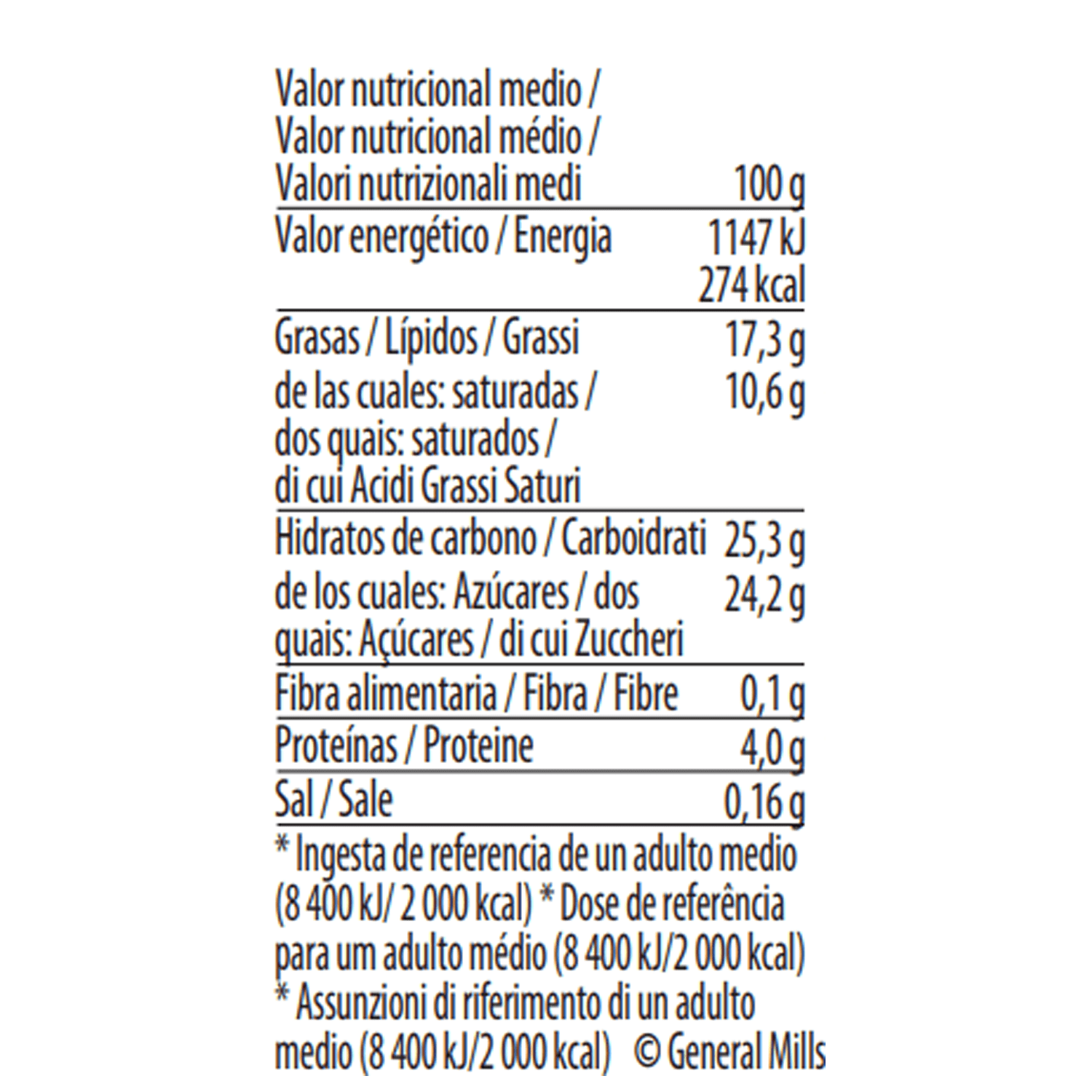 macadamia nut brittle minicup nutrition